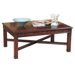 Scully & Scully Mahogany Rectangular Cocktail Table