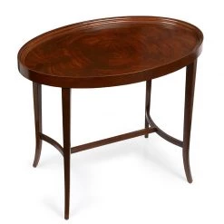 Scully & Scully Mahogany Oval Tea Table
