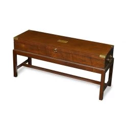 Scully & Scully Mahogany Chart Table With Monogram