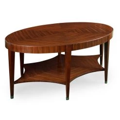 Scully & Scully Rosewood Oval Cocktail Table
