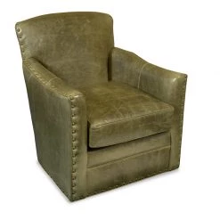 Scully & Scully Parker Swivel Chair, Basil