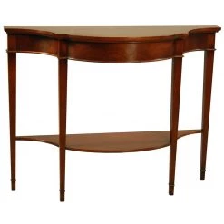 Scully & Scully Mahogany Console Table With Tray Shelf