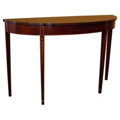 Scully & Scully Mahogany Console Table With Holly & Ebony Inlay