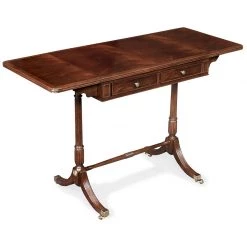 Scully & Scully Mahogany Drop-Leaf Sofa Table