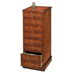 Scully & Scully Elm Vertical Four-Drawer File Cabinet