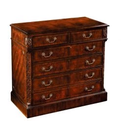 Scully & Scully Mahogany Executive File Cabinet
