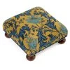 Scully & Scully Anemone Gold And Blue Footstool