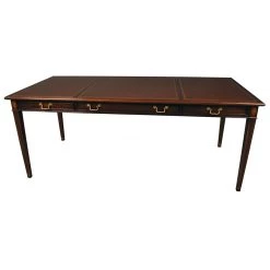 Scully & Scully Leather Top Mahogany Table Desk