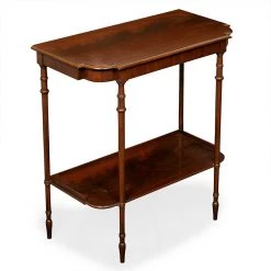 Scully & Scully Two-Tier Mahogany Console Table