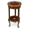 Scully & Scully Mahogany Round Occasional Table