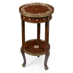 Scully & Scully Mahogany Round Occasional Table