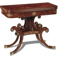 Scully & Scully Folding Mahogany Card Table