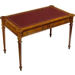 Scully & Scully English Henry Writing Table Leather Top