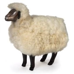Scully & Scully Natural Beechwood Sheep Footrests