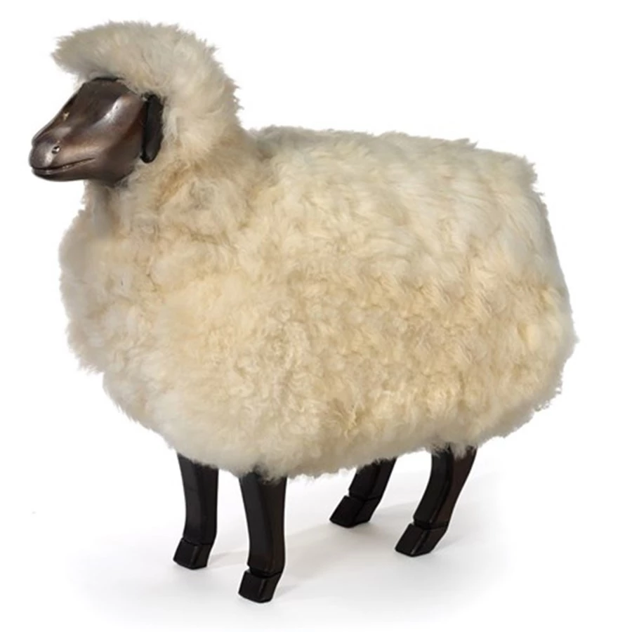 Scully & Scully Natural Beechwood Sheep Footrests 2 Scully & Scully Natural Beechwood Sheep Footrests - Image 2