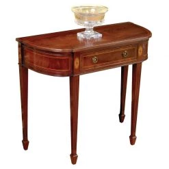 Scully & Scully D-Shaped Mahogany Wall Console