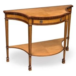 Scully & Scully Birdseye Maple Console Table