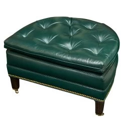 Scully & Scully Richmond Ottoman, Cavalier Hunter Green