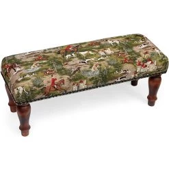 Scully & Scully Horses & Hounds Tapestry Stool