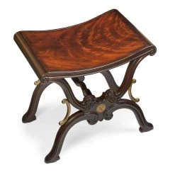 Scully & Scully Mahogany Spencer Stool