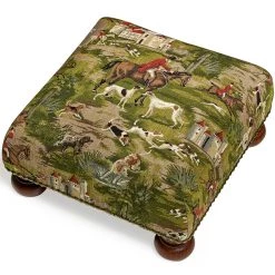 Scully & Scully Horses & Hounds Tapestry Footstool