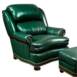 Scully & Scully Sutton High Back Chairs And Ottomans