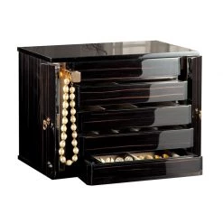 Scully & Scully Oro Nero Polished Jewel Chest, Ebony