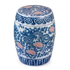 Scully & Scully Red Peony Garden Seat