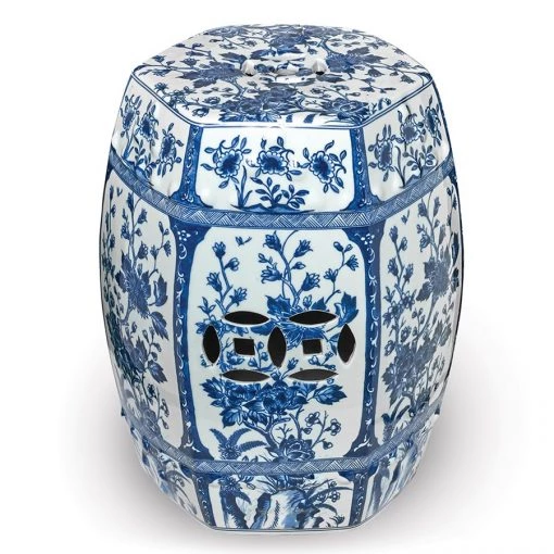 Scully & Scully Blue & White Hexagonal Garden Seat 3 Scully & Scully Blue & White Hexagonal Garden Seat -Cheap Furniture Store unnamed file 364