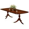 Scully & Scully Double Pedestal Mahogany Dining Table