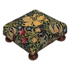 Scully & Scully Golden Lily Classic Tapestry Footstool
