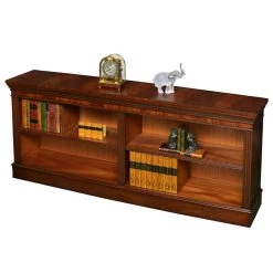 Scully & Scully Mahogany 6' Low Bookcase