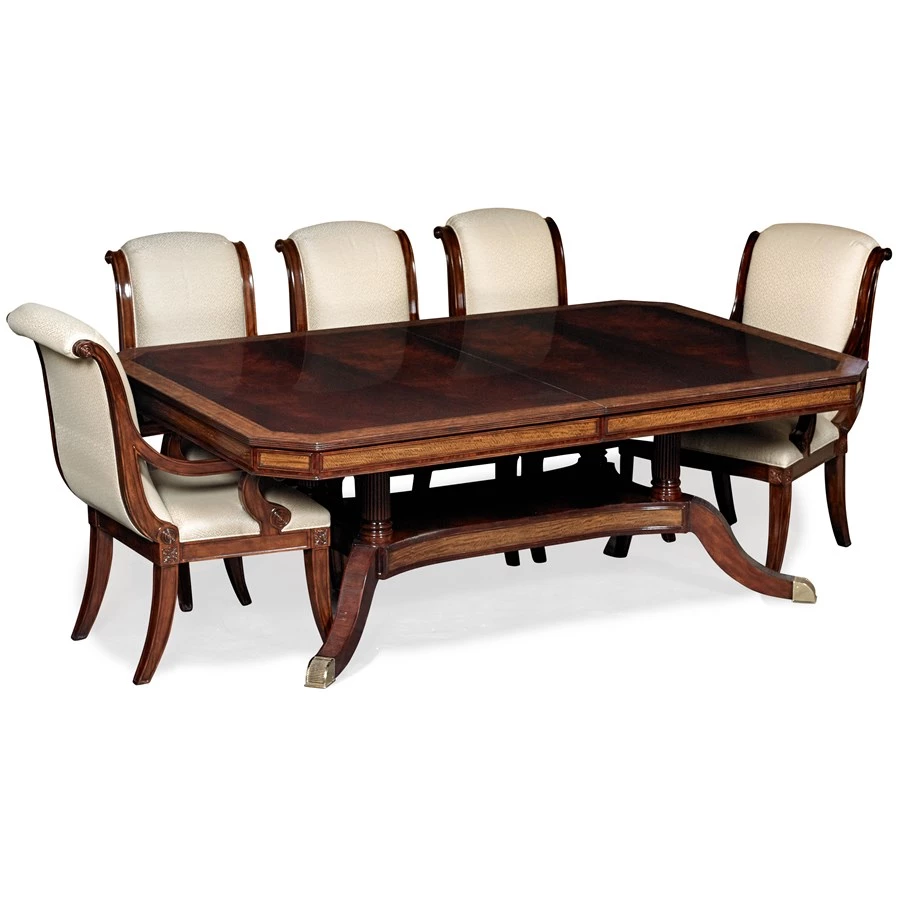 Scully & Scully Mahogany Extending Dining Table 1 Scully & Scully Mahogany Extending Dining Table
