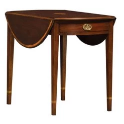 Scully & Scully Mahogany Drop Leaf Pembroke Table