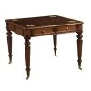 Scully & Scully Crumpled Leather Mahogany Game Table