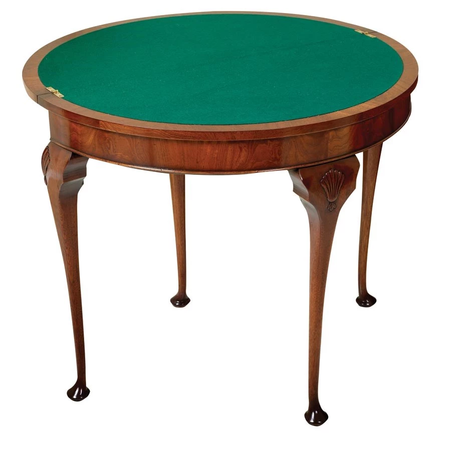 Scully & Scully Queen Anne Card Table 1 Scully & Scully Queen Anne Card Table