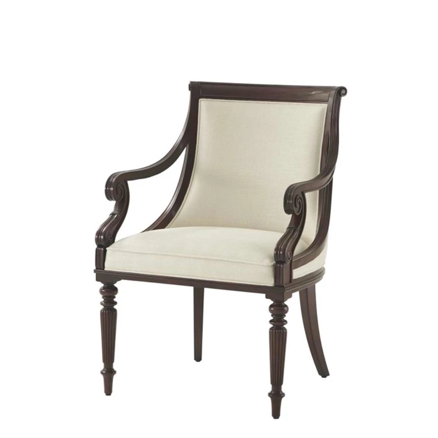Scully & Scully Floris Romano Side Chair & Armchair 1 Scully & Scully Floris Romano Side Chair & Armchair