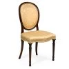 Scully & Scully Upholstered Side Chair, Gold Damask