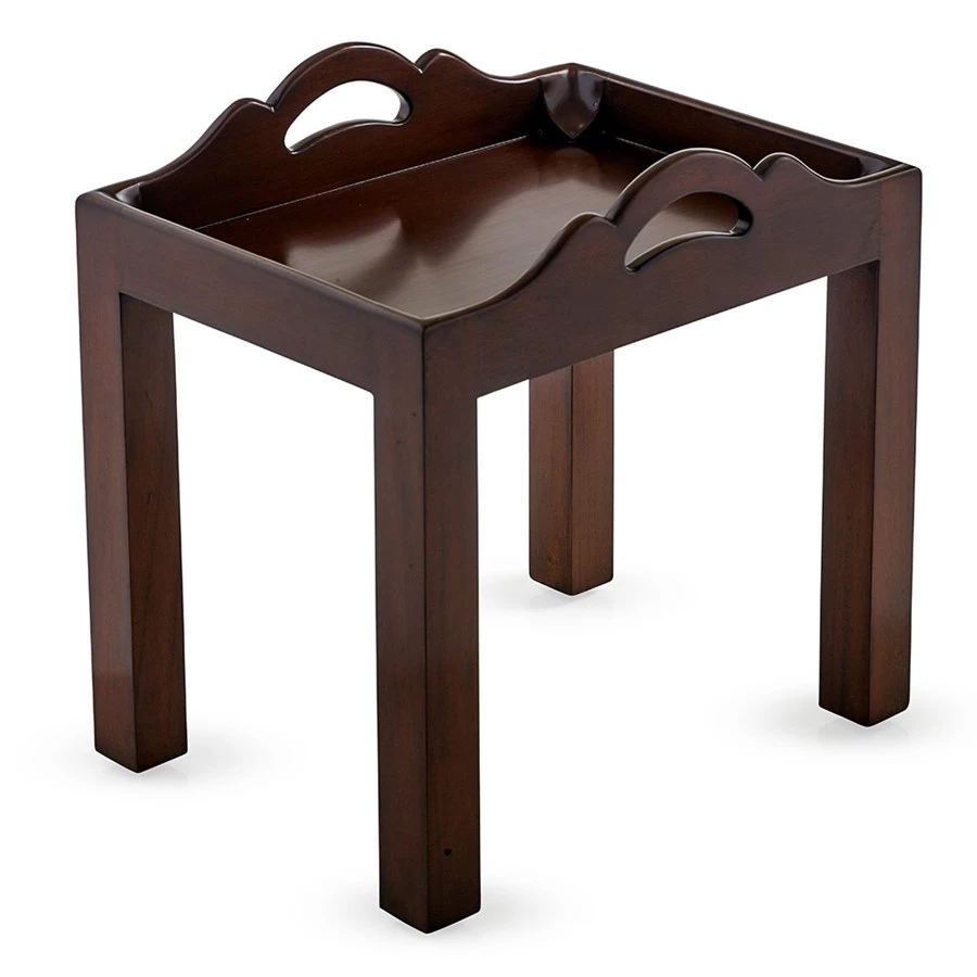 Scully & Scully Small Mahogany Tray Table 1 Scully & Scully Small Mahogany Tray Table