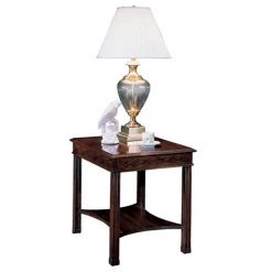 Scully & Scully Mahogany Rectangular End Table