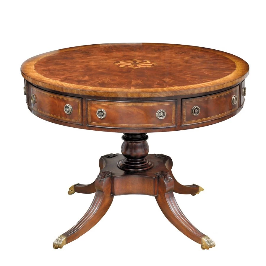 Scully & Scully Castleton Center Drum Table 1 Scully & Scully Castleton Center Drum Table