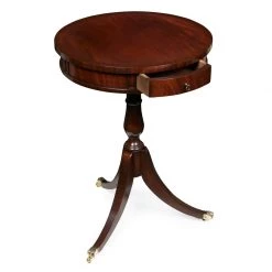 Scully & Scully Mahogany & Rosewood Drum Table