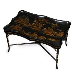 Scully & Scully Chinoiserie Serpentine Tray Coffee Table