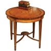 Scully & Scully Round Inlaid End Table