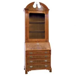 Scully & Scully Mahogany Secretary Bookcase