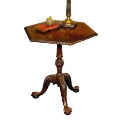 Scully & Scully Mahogany Hexagonal Table