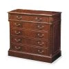 Scully & Scully Mahogany Executive Filing Cabinet With Bookcase