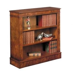 Scully & Scully Open Burr Elm Bookcases