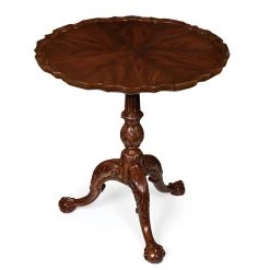 Scully & Scully Mahogany Pie Crust Table