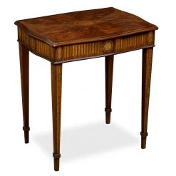 Scully & Scully Flame Mahogany Side Table
